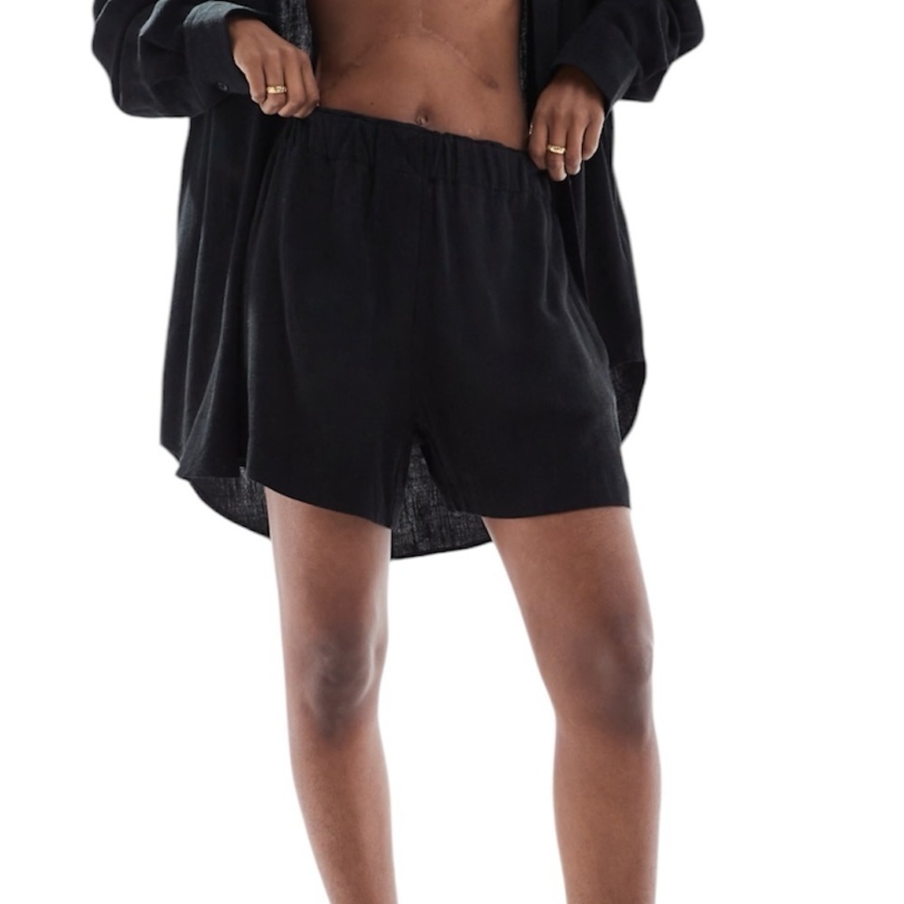Weekday Ava Linen Mix Shorts